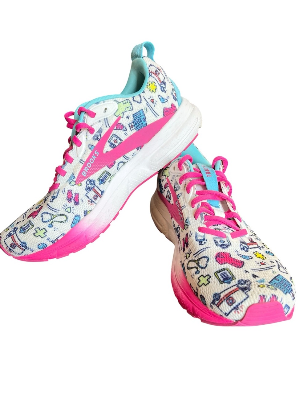 Brooks Women's Trace 4 Hero Medical Nurse Running Shoes Special Edition - Picture 11 of 13